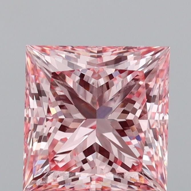 Loose Diamond - PRINCESS 1.5ct Fancy Vivid Pink VS1: Loose Diamond - PRINCESS 1.5ct Fancy Vivid Pink VS1 Source: This is a real non-mined Diamond that has been grown in a lab Shape: PRINCESS Carats: 1.5 Color: Fancy Vivid Pink Certification: IGI Video: