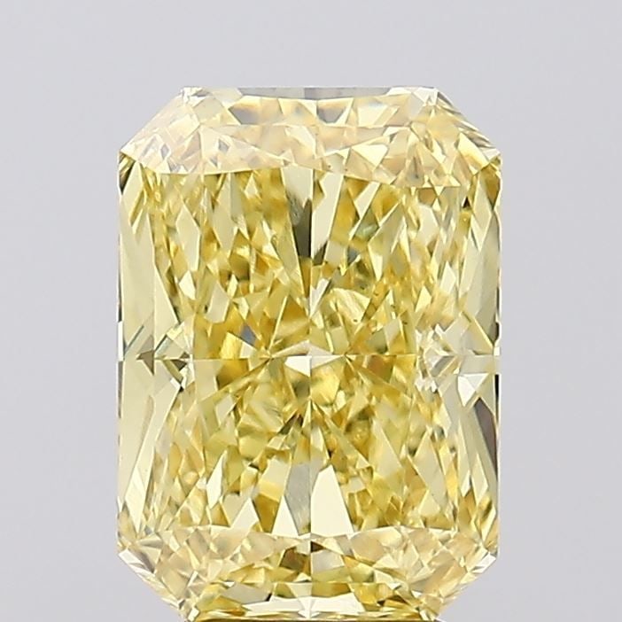 Loose Diamond - RADIANT 5.07ct Fancy Intense Yellow VS1: Loose Diamond - RADIANT 5.07ct Fancy Intense Yellow VS1 Source: This is a real non-mined Diamond that has been grown in a lab Shape: RADIANT Carats: 5.07 Color: Fancy Intense Yellow Certification: IGI