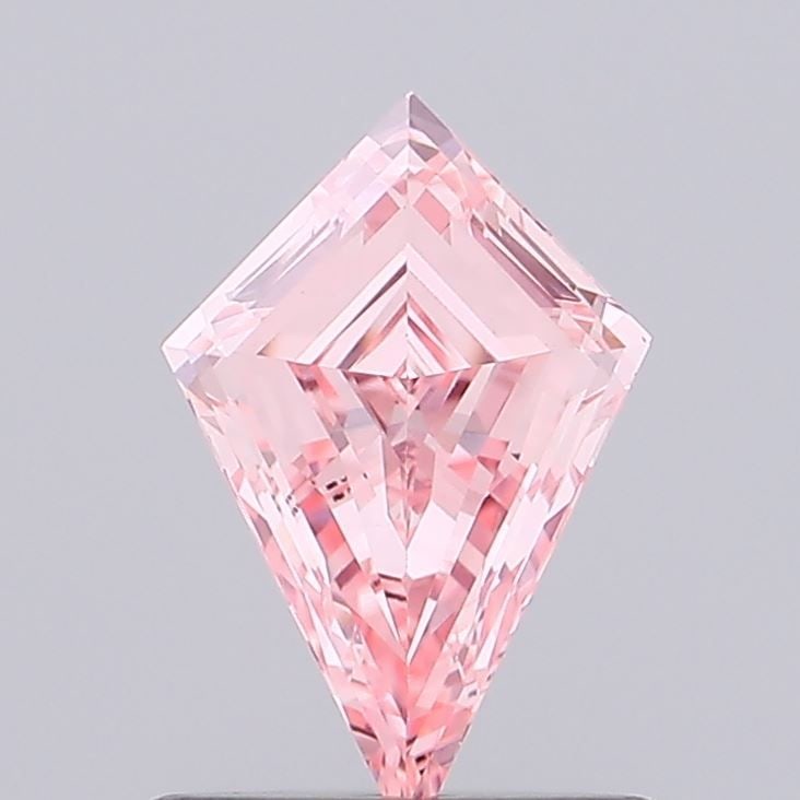 Loose Diamond - KITE 0.7ct Fancy Vivid Pink VVS2: Loose Diamond - KITE 0.7ct Fancy Vivid Pink VVS2 Source: This is a real non-mined Diamond that has been grown in a lab Shape: KITE Carats: 0.7 Color: Fancy Vivid Pink Certification: IGI Video: