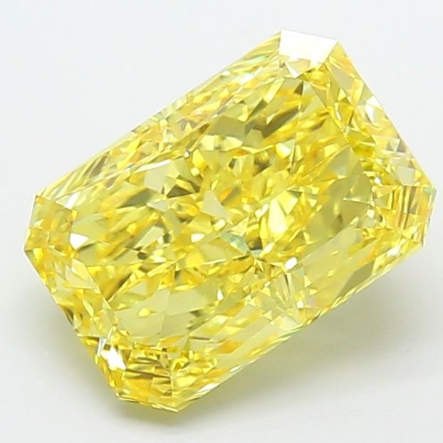 Loose Diamond - RADIANT 5.07ct Fancy Vivid Yellow VVS2: Loose Diamond - RADIANT 5.07ct Fancy Vivid Yellow VVS2 Source: This is a real non-mined Diamond that has been grown in a lab Shape: RADIANT Carats: 5.07 Color: Fancy Vivid Yellow Certification: IGI Vi