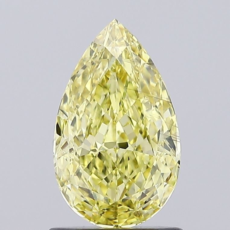 Loose Diamond - PEAR 1.28ct Fancy Intense Yellow VS2: Loose Diamond - PEAR 1.28ct Fancy Intense Yellow VS2 Source: This is a real non-mined Diamond that has been grown in a lab Shape: PEAR Carats: 1.28 Color: Fancy Intense Yellow Certification: IGI Video