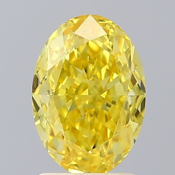 Loose Diamond - OVAL 1.77ct Fancy Vivid Yellow VS1: Loose Diamond - OVAL 1.77ct Fancy Vivid Yellow VS1 Source: This is a real non-mined Diamond that has been grown in a lab Shape: OVAL Carats: 1.77 Color: Fancy Vivid Yellow Certification: IGI Video: