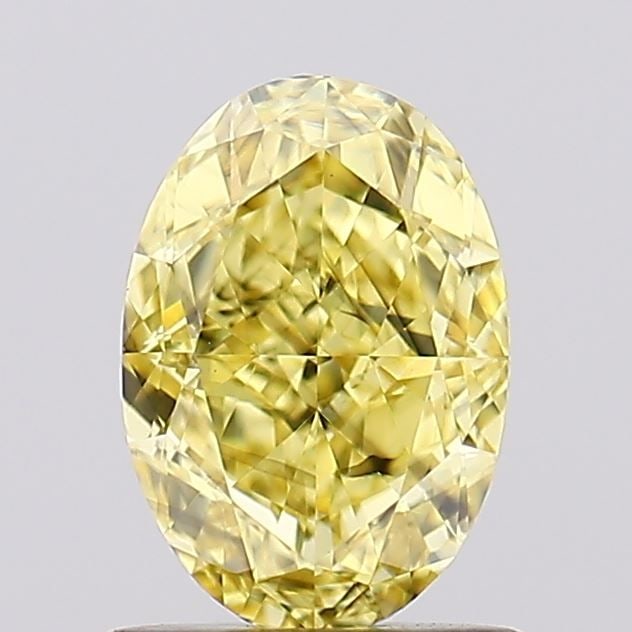 Loose Diamond - OVAL 1.22ct Fancy Vivid Yellow SI1: Loose Diamond - OVAL 1.22ct Fancy Vivid Yellow SI1 Source: This is a real non-mined Diamond that has been grown in a lab Shape: OVAL Carats: 1.22 Color: Fancy Vivid Yellow Certification: IGI Video: