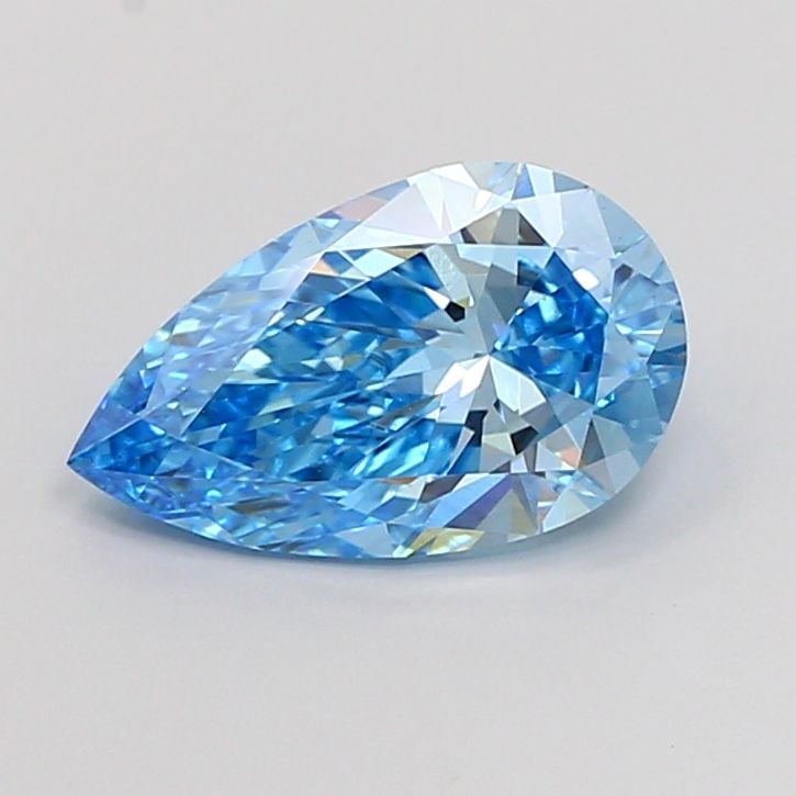 Loose Diamond - PEAR 2.72ct Fancy Vivid Blue VS1: Loose Diamond - PEAR 2.72ct Fancy Vivid Blue VS1 Source: This is a real non-mined Diamond that has been grown in a lab Shape: PEAR Carats: 2.72 Color: Fancy Vivid Blue Certification: IGI Video: