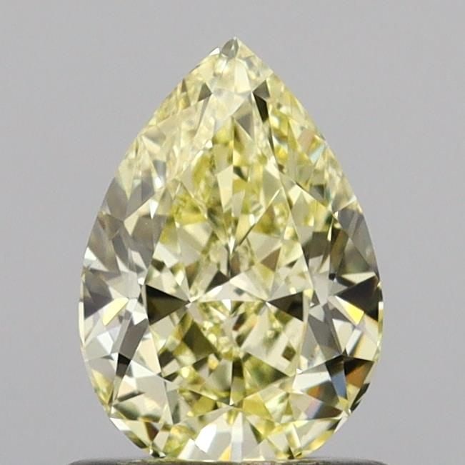 Loose Diamond - PEAR 0.92ct Fancy Light Yellow VVS2: Loose Diamond - PEAR 0.92ct Fancy Light Yellow VVS2 Source: This is a real non-mined Diamond that has been grown in a lab Shape: PEAR Carats: 0.92 Color: Fancy Light Yellow Certification: IGI Video: