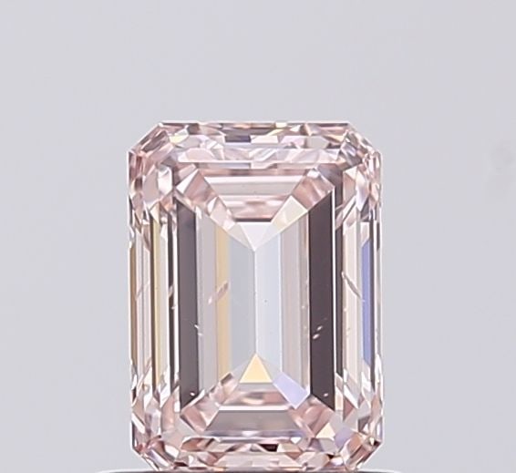 Loose Diamond - EMERALD 1.01ct Fancy Light Pink SI1: Loose Diamond - EMERALD 1.01ct Fancy Light Pink SI1 Source: This is a real non-mined Diamond that has been grown in a lab Shape: EMERALD Carats: 1.01 Color: Fancy Light Pink Certification: IGI Video: