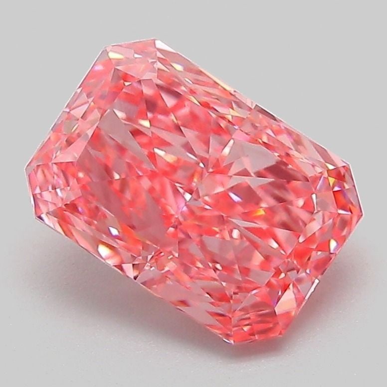 Loose Diamond - RADIANT 2.04ct Fancy Vivid Pink VVS2: Loose Diamond - RADIANT 2.04ct Fancy Vivid Pink VVS2 Source: This is a real non-mined Diamond that has been grown in a lab Shape: RADIANT Carats: 2.04 Color: Fancy Vivid Pink Certification: IGI Video: