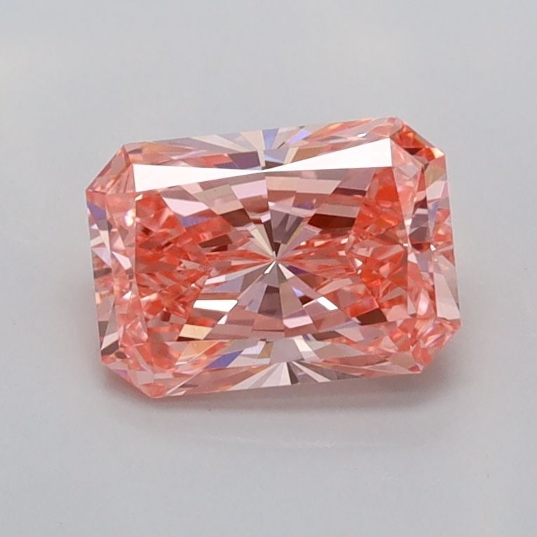 Loose Diamond - RADIANT 1.01ct Fancy Vivid Pink VVS2: Loose Diamond - RADIANT 1.01ct Fancy Vivid Pink VVS2 Source: This is a real non-mined Diamond that has been grown in a lab Shape: RADIANT Carats: 1.01 Color: Fancy Vivid Pink Certification: IGI Video: