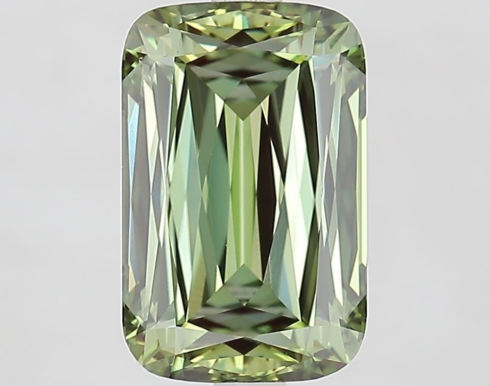 Loose Diamond - CUSHION MODIFIED 3.91ct Fancy Vivid Green VVS2: Loose Diamond - CUSHION MODIFIED 3.91ct Fancy Vivid Green VVS2 Source: This is a real non-mined Diamond that has been grown in a lab Shape: CUSHION MODIFIED Carats: 3.91 Color: Fancy Vivid Green Certi