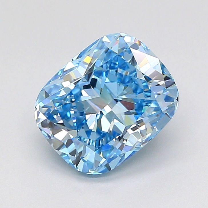 Loose Diamond - CUSHION MODIFIED 1.84ct Fancy Vivid Blue VVS2: Loose Diamond - CUSHION MODIFIED 1.84ct Fancy Vivid Blue VVS2 Source: This is a real non-mined Diamond that has been grown in a lab Shape: CUSHION MODIFIED Carats: 1.84 Color: Fancy Vivid Blue Certifi