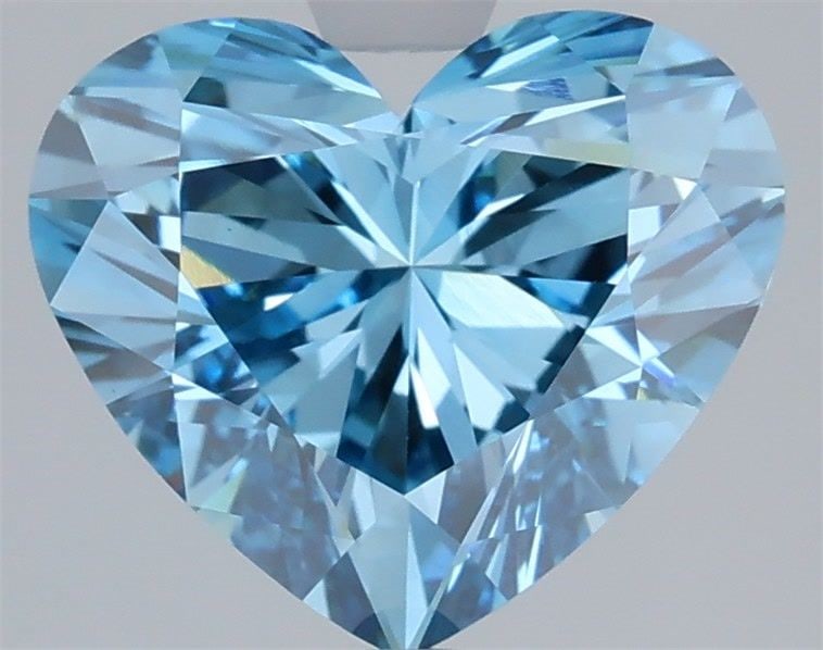 Loose Diamond - HEART 2.97ct Fancy Vivid Blue VS1: Loose Diamond - HEART 2.97ct Fancy Vivid Blue VS1 Source: This is a real non-mined Diamond that has been grown in a lab Shape: HEART Carats: 2.97 Color: Fancy Vivid Blue Certification: IGI Video: