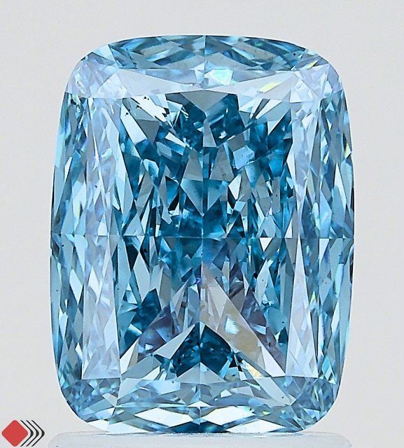 Loose Diamond - CUSHION MODIFIED 2.02ct Fancy Vivid Blue SI1: Loose Diamond - CUSHION MODIFIED 2.02ct Fancy Vivid Blue SI1 Source: This is a real non-mined Diamond that has been grown in a lab Shape: CUSHION MODIFIED Carats: 2.02 Color: Fancy Vivid Blue Certific