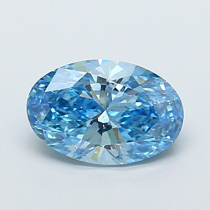 Loose Diamond - OVAL 1.51ct Fancy Vivid Blue SI1: Loose Diamond - OVAL 1.51ct Fancy Vivid Blue SI1 Source: This is a real non-mined Diamond that has been grown in a lab Shape: OVAL Carats: 1.51 Color: Fancy Vivid Blue Certification: IGI Video: