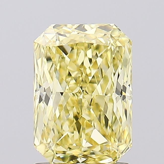 Loose Diamond - RADIANT 1.81ct Fancy Intense Yellow VS1: Loose Diamond - RADIANT 1.81ct Fancy Intense Yellow VS1 Source: This is a real non-mined Diamond that has been grown in a lab Shape: RADIANT Carats: 1.81 Color: Fancy Intense Yellow Certification: IGI