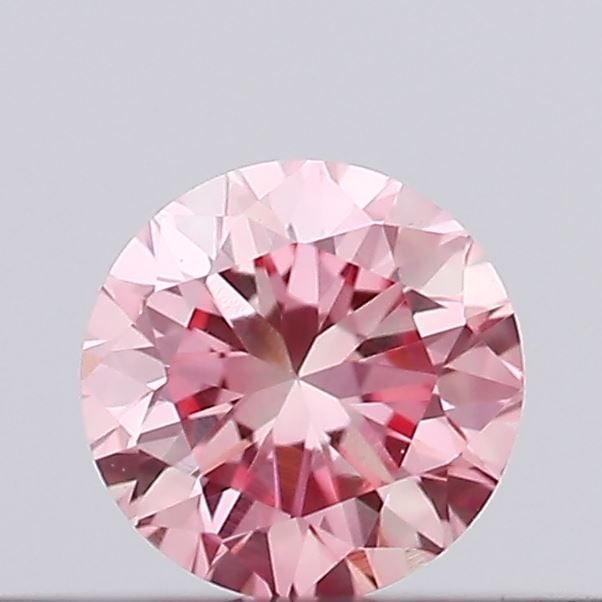 Loose Diamond - ROUND 0.18ct Fancy Vivid Pink VVS2: Loose Diamond - ROUND 0.18ct Fancy Vivid Pink VVS2 Source: This is a real non-mined Diamond that has been grown in a lab Shape: ROUND Carats: 0.18 Color: Fancy Vivid Pink Certification: IGI Video: