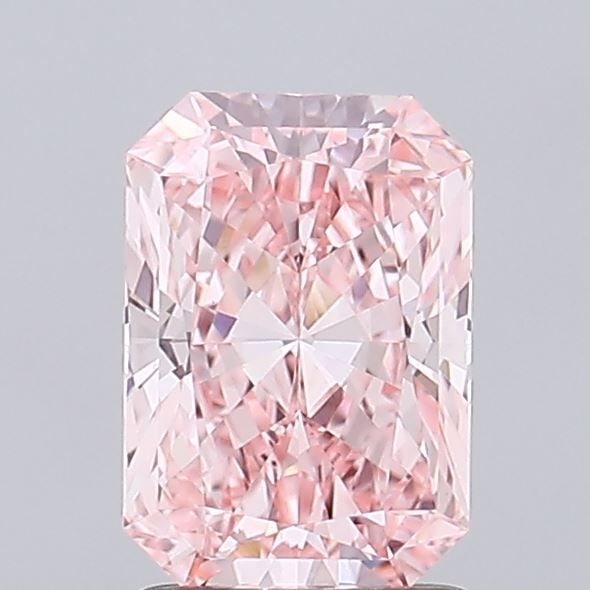 Loose Diamond - RADIANT 1.59ct Fancy Vivid Pink VVS2: Loose Diamond - RADIANT 1.59ct Fancy Vivid Pink VVS2 Source: This is a real non-mined Diamond that has been grown in a lab Shape: RADIANT Carats: 1.59 Color: Fancy Vivid Pink Certification: IGI Video: