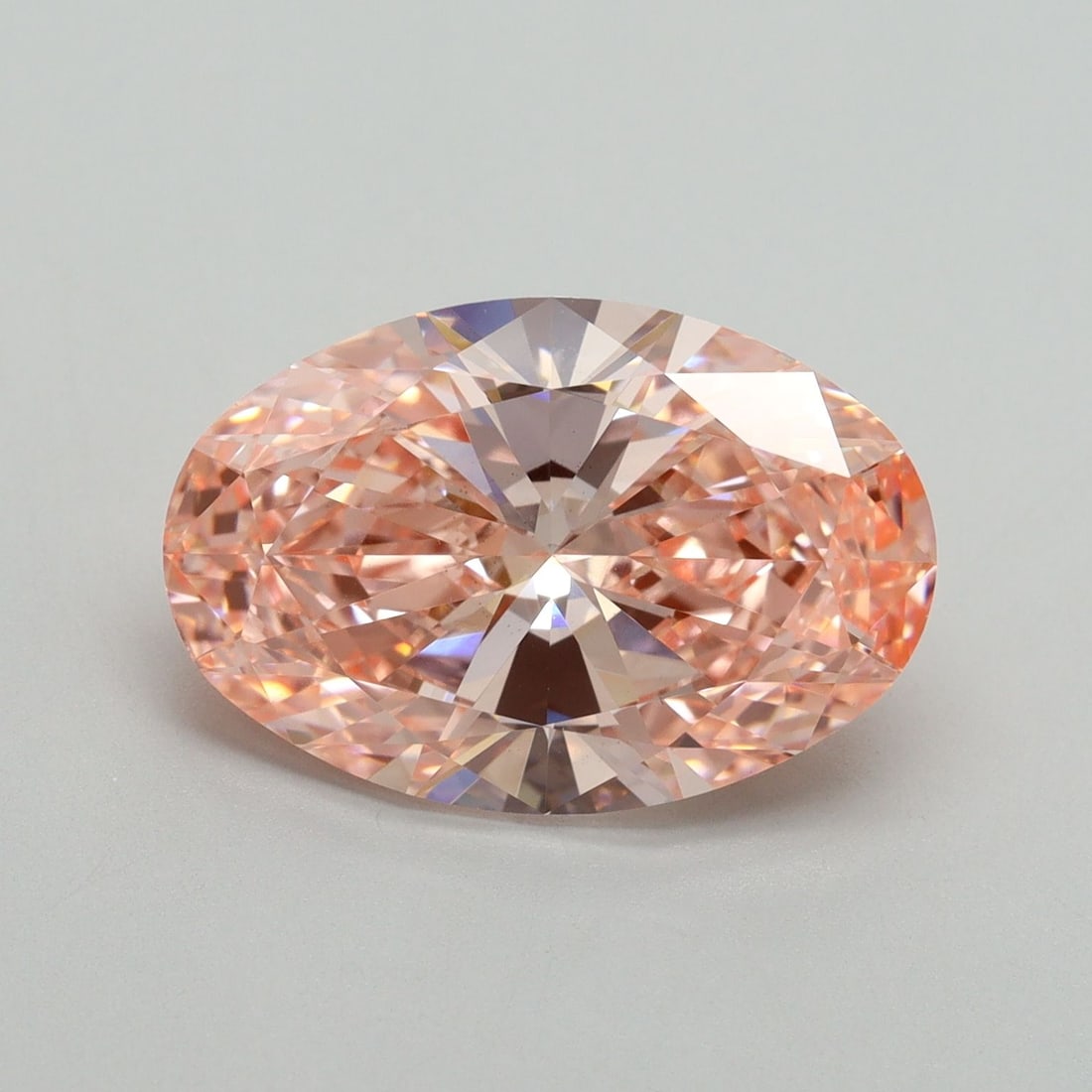 Loose Diamond - OVAL 5.0ct Fancy Vivid Pink VS2: Loose Diamond - OVAL 5.0ct Fancy Vivid Pink VS2 Source: This is a real non-mined Diamond that has been grown in a lab Shape: OVAL Carats: 5.0 Color: Fancy Vivid Pink Certification: IGI Video: