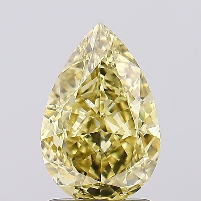 Loose Diamond - PEAR 1.82ct Fancy Intense Yellow VS1: Loose Diamond - PEAR 1.82ct Fancy Intense Yellow VS1 Source: This is a real non-mined Diamond that has been grown in a lab Shape: PEAR Carats: 1.82 Color: Fancy Intense Yellow Certification: IGI Video
