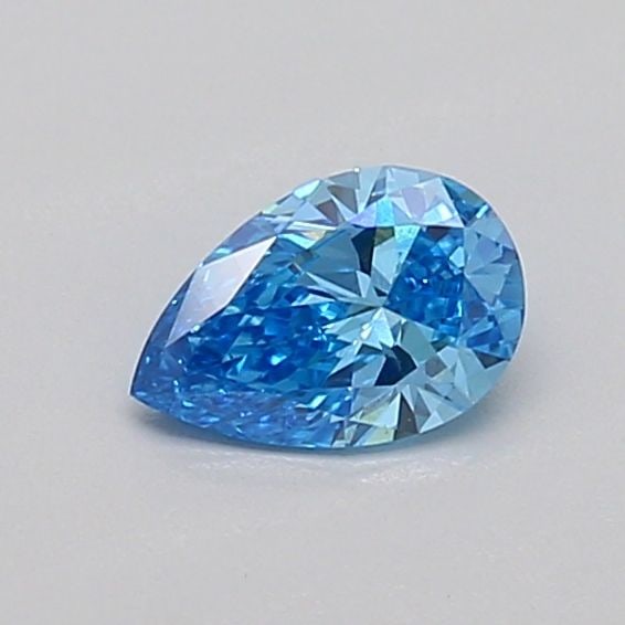 Loose Diamond - PEAR 0.32ct Fancy Vivid Blue VS1: Loose Diamond - PEAR 0.32ct Fancy Vivid Blue VS1 Source: This is a real non-mined Diamond that has been grown in a lab Shape: PEAR Carats: 0.32 Color: Fancy Vivid Blue Certification: IGI Video: