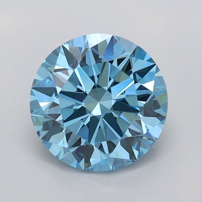 Loose Diamond - ROUND 1.01ct Fancy Vivid Blue VVS2: Loose Diamond - ROUND 1.01ct Fancy Vivid Blue VVS2 Source: This is a real non-mined Diamond that has been grown in a lab Shape: ROUND Carats: 1.01 Color: Fancy Vivid Blue Certification: IGI Video: