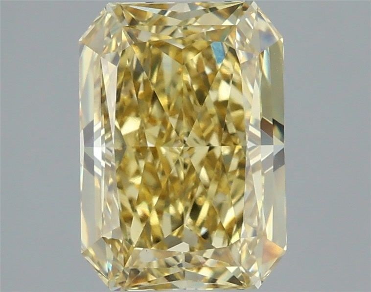 Loose Diamond - RADIANT 3.1ct Fancy Intense Yellow VVS2: Loose Diamond - RADIANT 3.1ct Fancy Intense Yellow VVS2 Source: This is a real non-mined Diamond that has been grown in a lab Shape: RADIANT Carats: 3.1 Color: Fancy Intense Yellow Certification: IGI 