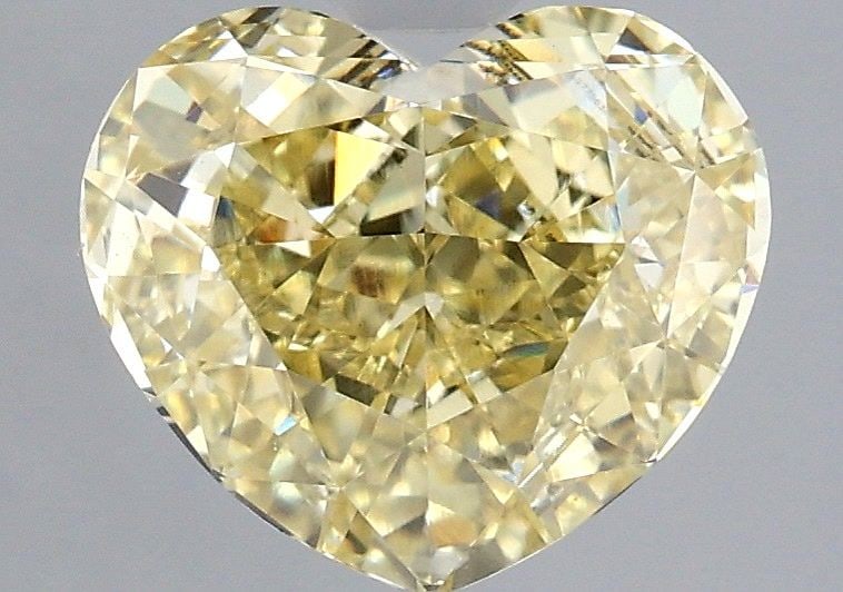 Loose Diamond - HEART 2.58ct Fancy Intense Yellow VVS2: Loose Diamond - HEART 2.58ct Fancy Intense Yellow VVS2 Source: This is a real non-mined Diamond that has been grown in a lab Shape: HEART Carats: 2.58 Color: Fancy Intense Yellow Certification: IGI Vi
