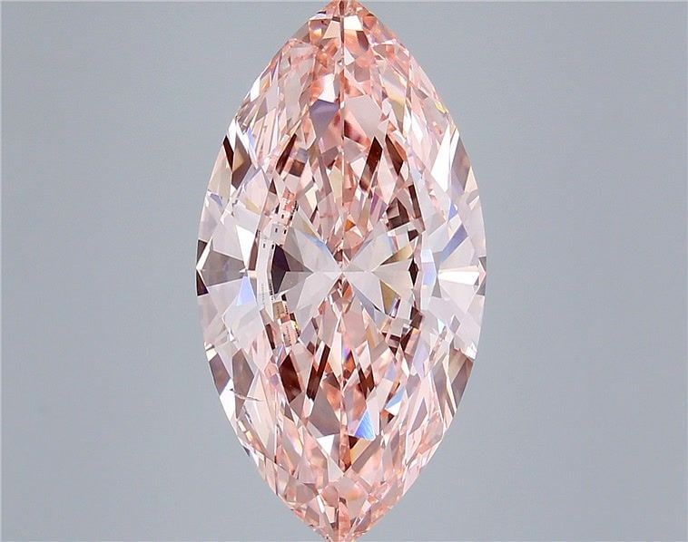 Loose Diamond - MARQUISE 8.02ct Fancy Vivid Pink SI1: Loose Diamond - MARQUISE 8.02ct Fancy Vivid Pink SI1 Source: This is a real non-mined Diamond that has been grown in a lab Shape: MARQUISE Carats: 8.02 Color: Fancy Vivid Pink Certification: IGI Video