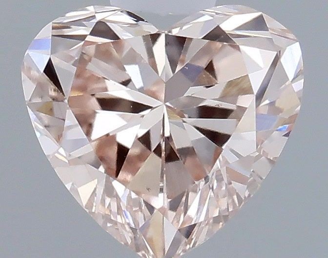 Loose Diamond - HEART 0.4ct Fancy Light Brownish Pink VS1: Loose Diamond - HEART 0.4ct Fancy Light Brownish Pink VS1 Source: This is a real non-mined Diamond that has been grown in a lab Shape: HEART Carats: 0.4 Color: Fancy Light Brownish Pink Certification: