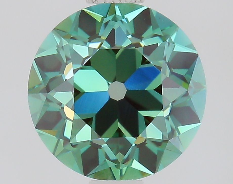 Loose Diamond - EUROPEAN CUT 1.23ct Fancy Vivid Green VVS1: Loose Diamond - EUROPEAN CUT 1.23ct Fancy Vivid Green VVS1 Source: This is a real non-mined Diamond that has been grown in a lab Shape: EUROPEAN CUT Carats: 1.23 Color: Fancy Vivid Green Certification