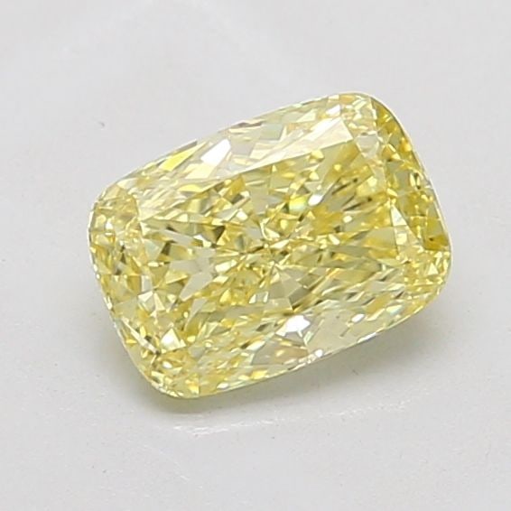 Loose Diamond - CUSHION MODIFIED 1.04ct Fancy Intense Yellow VS1: Loose Diamond - CUSHION MODIFIED 1.04ct Fancy Intense Yellow VS1 Source: This is a real non-mined Diamond that has been grown in a lab Shape: CUSHION MODIFIED Carats: 1.04 Color: Fancy Intense Yellow 