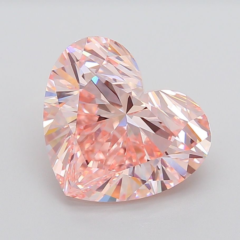 Loose Diamond - HEART 9.53ct Fancy Intense Pink VVS2: Loose Diamond - HEART 9.53ct Fancy Intense Pink VVS2 Source: This is a real non-mined Diamond that has been grown in a lab Shape: HEART Carats: 9.53 Color: Fancy Intense Pink Certification: IGI Video: