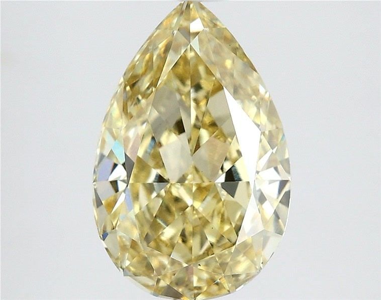 Loose Diamond - PEAR 2.09ct Fancy Intense Yellow VS1: Loose Diamond - PEAR 2.09ct Fancy Intense Yellow VS1 Source: This is a real non-mined Diamond that has been grown in a lab Shape: PEAR Carats: 2.09 Color: Fancy Intense Yellow Certification: IGI Video