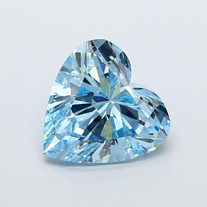 Loose Diamond - HEART 4.0ct Fancy Vivid Blue VS2: Loose Diamond - HEART 4.0ct Fancy Vivid Blue VS2 Source: This is a real non-mined Diamond that has been grown in a lab Shape: HEART Carats: 4.0 Color: Fancy Vivid Blue Certification: IGI Video: