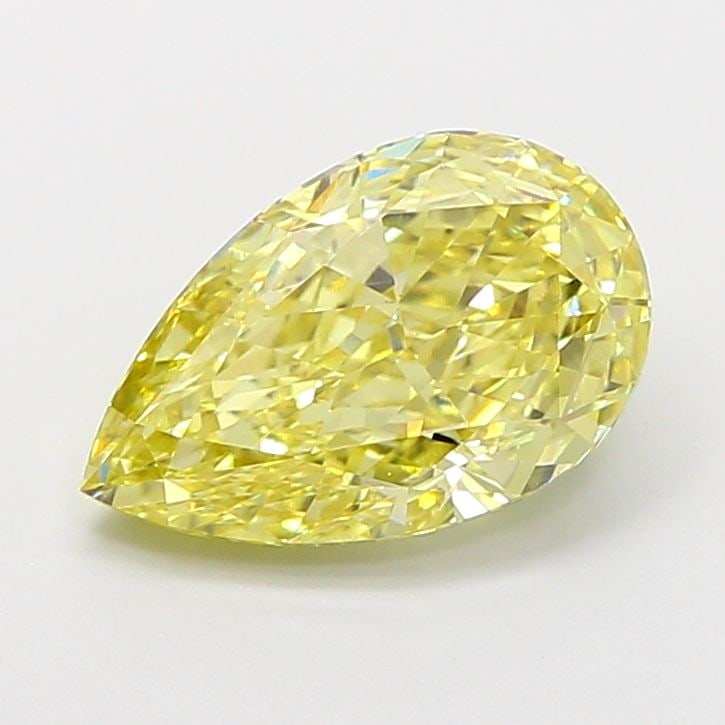 Loose Diamond - PEAR 2.56ct Fancy Intense Yellow VS1: Loose Diamond - PEAR 2.56ct Fancy Intense Yellow VS1 Source: This is a real non-mined Diamond that has been grown in a lab Shape: PEAR Carats: 2.56 Color: Fancy Intense Yellow Certification: IGI Video