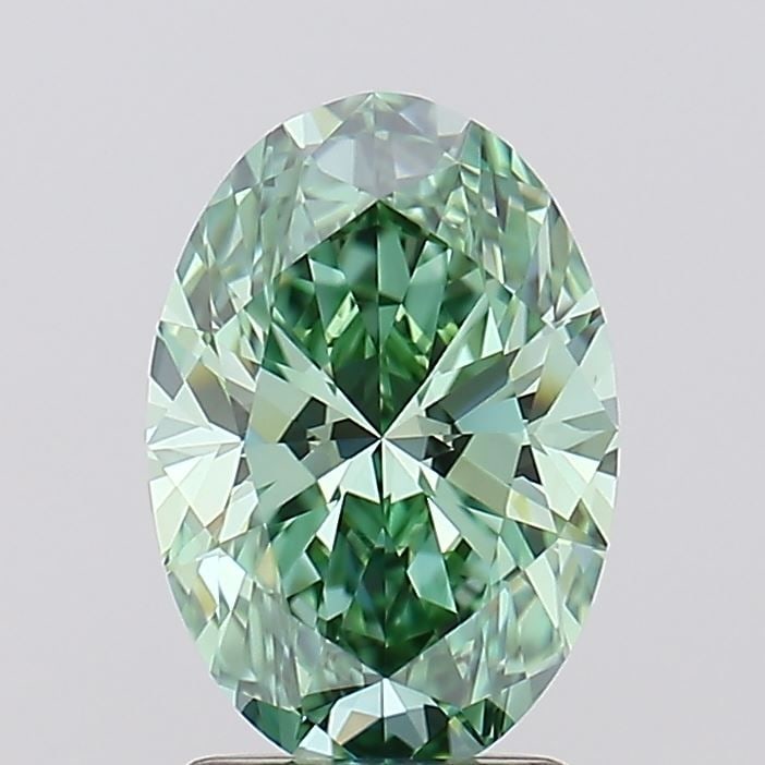 Loose Diamond - OVAL 2.0ct Fancy Vivid Green VVS1: Loose Diamond - OVAL 2.0ct Fancy Vivid Green VVS1 Source: This is a real non-mined Diamond that has been grown in a lab Shape: OVAL Carats: 2.0 Color: Fancy Vivid Green Certification: IGI Video: