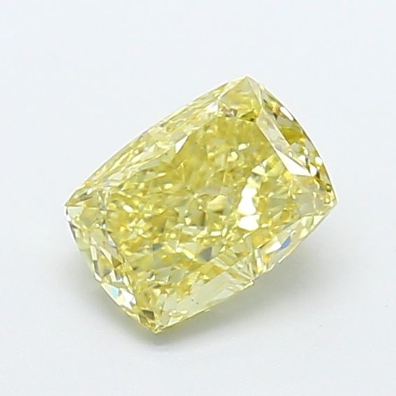 Loose Diamond - CUSHION MODIFIED 1.06ct Fancy Yellow VS1: Loose Diamond - CUSHION MODIFIED 1.06ct Fancy Yellow VS1 Source: This is a real non-mined Diamond that has been grown in a lab Shape: CUSHION MODIFIED Carats: 1.06 Color: Fancy Yellow Certification: I