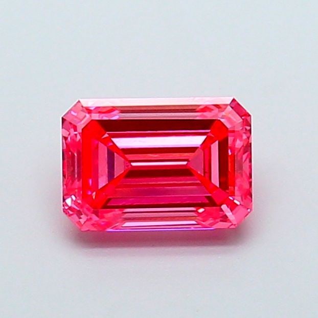 Loose Diamond - EMERALD 1.19ct Fancy Vivid Pink VS1: Loose Diamond - EMERALD 1.19ct Fancy Vivid Pink VS1 Source: This is a real non-mined Diamond that has been grown in a lab Shape: EMERALD Carats: 1.19 Color: Fancy Vivid Pink Certification: IGI Video: