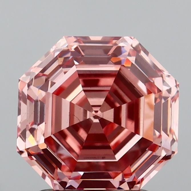 Loose Diamond - OCTAGONAL 2.0ct Fancy Vivid Pink VS2: Loose Diamond - OCTAGONAL 2.0ct Fancy Vivid Pink VS2 Source: This is a real non-mined Diamond that has been grown in a lab Shape: OCTAGONAL Carats: 2.0 Color: Fancy Vivid Pink Certification: IGI Video