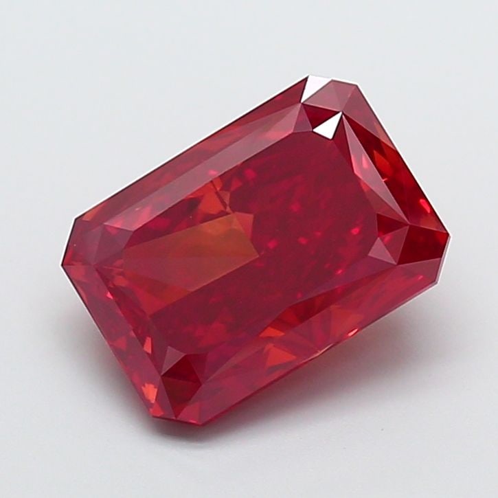 Loose Diamond - RADIANT 6.01ct Fancy Vivid Red VS2: Loose Diamond - RADIANT 6.01ct Fancy Vivid Red VS2 Source: This is a real non-mined Diamond that has been grown in a lab Shape: RADIANT Carats: 6.01 Color: Fancy Vivid Red Certification: IGI Video: