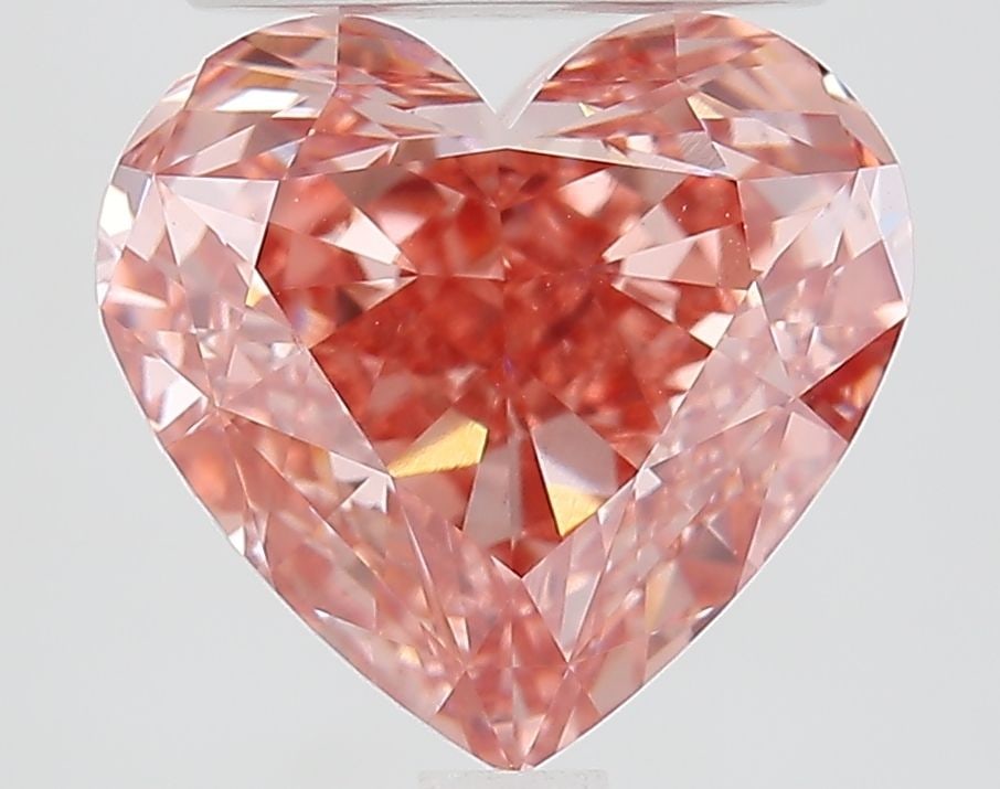 Loose Diamond - HEART 3.54ct Fancy Vivid Brownish Pink VVS2: Loose Diamond - HEART 3.54ct Fancy Vivid Brownish Pink VVS2 Source: This is a real non-mined Diamond that has been grown in a lab Shape: HEART Carats: 3.54 Color: Fancy Vivid Brownish Pink Certificati