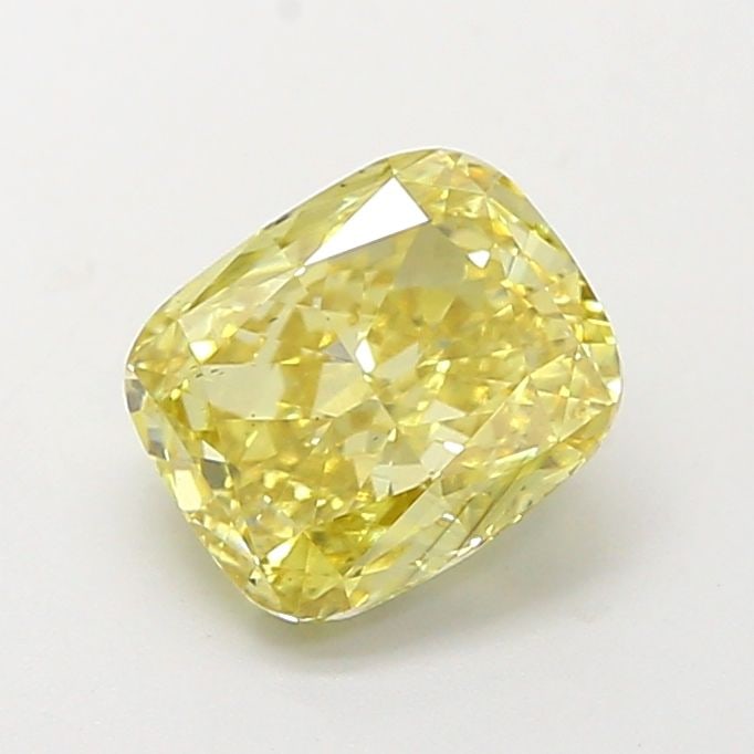Loose Diamond - CUSHION MODIFIED 1.69ct Fancy Intense Yellow VS2: Loose Diamond - CUSHION MODIFIED 1.69ct Fancy Intense Yellow VS2 Source: This is a real non-mined Diamond that has been grown in a lab Shape: CUSHION MODIFIED Carats: 1.69 Color: Fancy Intense Yellow 