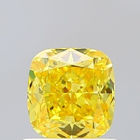 Loose Diamond - CUSHION MODIFIED 1.0ct Fancy Vivid Yellow VS2: Loose Diamond - CUSHION MODIFIED 1.0ct Fancy Vivid Yellow VS2 Source: This is a real non-mined Diamond that has been grown in a lab Shape: CUSHION MODIFIED Carats: 1.0 Color: Fancy Vivid Yellow Certif