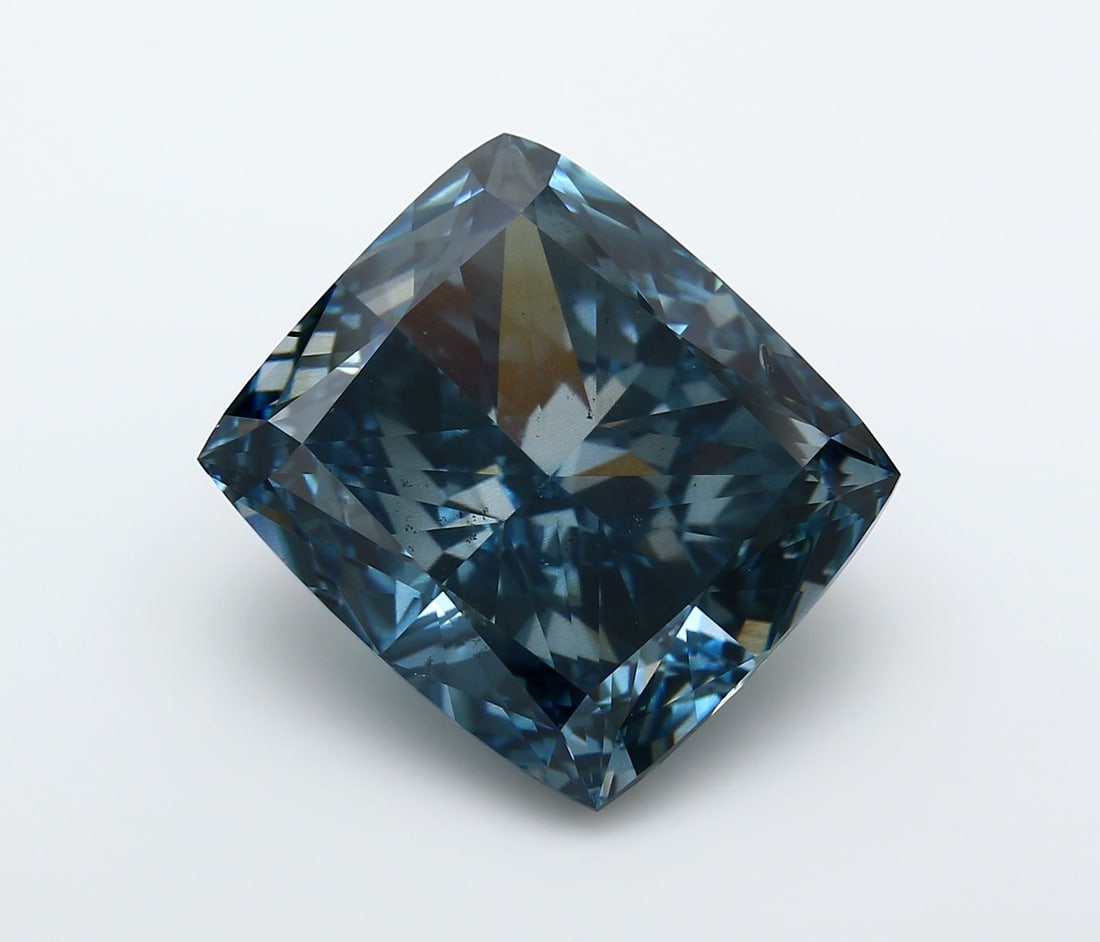 Loose Diamond - CUSHION MODIFIED 20.33ct Fancy Vivid Blue SI1 (1 of 1)