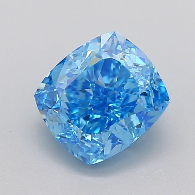Loose Diamond - CUSHION MODIFIED 2.03ct Fancy Vivid Blue VS1: Loose Diamond - CUSHION MODIFIED 2.03ct Fancy Vivid Blue VS1 Source: This is a real non-mined Diamond that has been grown in a lab Shape: CUSHION MODIFIED Carats: 2.03 Color: Fancy Vivid Blue Certific