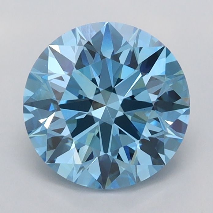 Ideal Loose Diamond - ROUND 1.51ct Fancy Vivid Blue VVS2: Ideal Loose Diamond - ROUND 1.51ct Fancy Vivid Blue VVS2 Source: This is a real non-mined Diamond that has been grown in a lab Shape: ROUND Carats: 1.51 Color: Fancy Vivid Blue Certification: IGI Vide