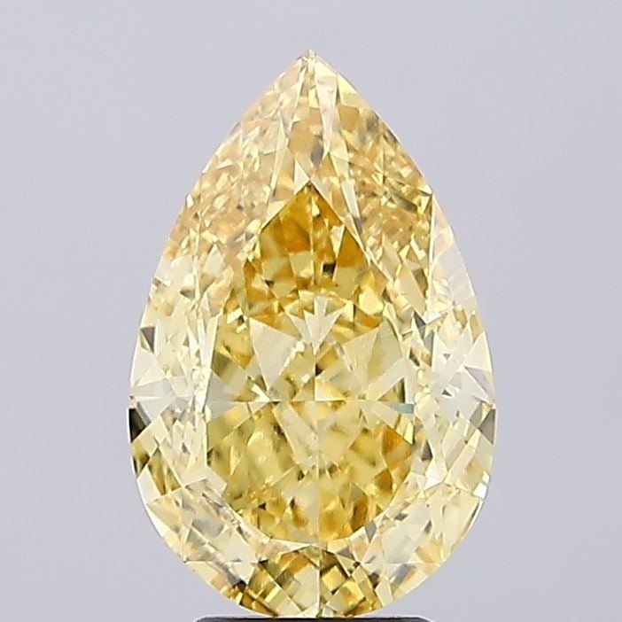 Loose Diamond - PEAR 5.01ct Fancy Intense Yellow VS1: Loose Diamond - PEAR 5.01ct Fancy Intense Yellow VS1 Source: This is a real non-mined Diamond that has been grown in a lab Shape: PEAR Carats: 5.01 Color: Fancy Intense Yellow Certification: IGI Video