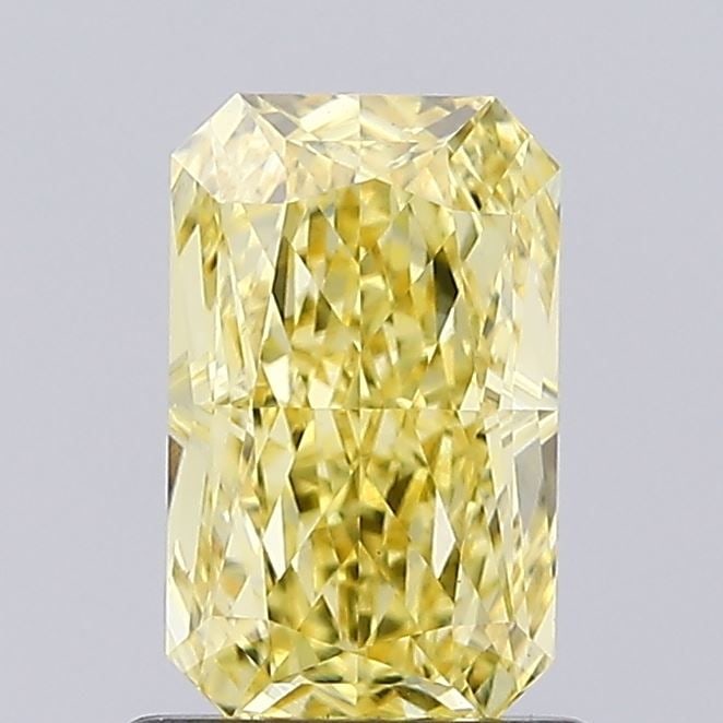 Loose Diamond - RADIANT 1.07ct Fancy Intense Yellow VS1: Loose Diamond - RADIANT 1.07ct Fancy Intense Yellow VS1 Source: This is a real non-mined Diamond that has been grown in a lab Shape: RADIANT Carats: 1.07 Color: Fancy Intense Yellow Certification: IGI