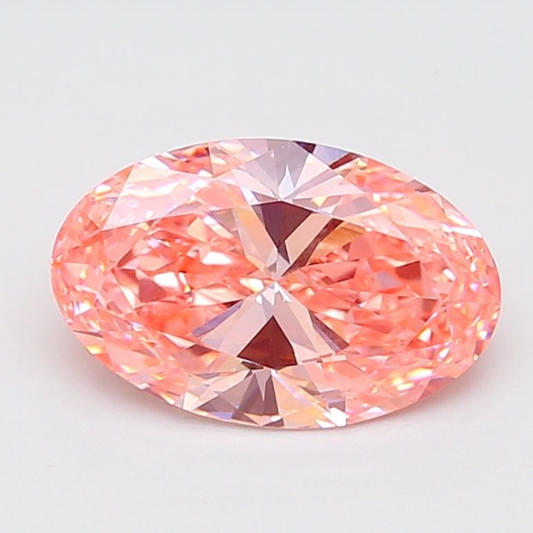 Loose Diamond - OVAL 5.02ct Fancy Vivid Pink VVS2: Loose Diamond - OVAL 5.02ct Fancy Vivid Pink VVS2 Source: This is a real non-mined Diamond that has been grown in a lab Shape: OVAL Carats: 5.02 Color: Fancy Vivid Pink Certification: IGI Video:
