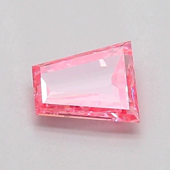Loose Diamond - TAPERED BAGUETTE 0.29ct Fancy Intense Pink VS1: Loose Diamond - TAPERED BAGUETTE 0.29ct Fancy Intense Pink VS1 Source: This is a real non-mined Diamond that has been grown in a lab Shape: TAPERED BAGUETTE Carats: 0.29 Color: Fancy Intense Pink Cert