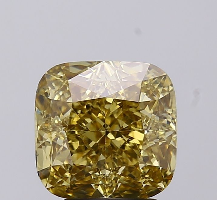 Loose Diamond - CUSHION MODIFIED 3.04ct Fancy Intense Yellow VS1: Loose Diamond - CUSHION MODIFIED 3.04ct Fancy Intense Yellow VS1 Source: This is a real non-mined Diamond that has been grown in a lab Shape: CUSHION MODIFIED Carats: 3.04 Color: Fancy Intense Yellow 